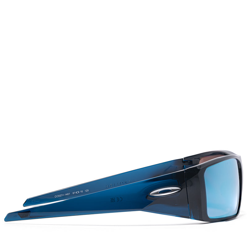 Oakley Heliostat Sunglasses - Transparent Poseidon Frame with Prizm Deep Water Lenses for Fishing, Boating & Water Sports