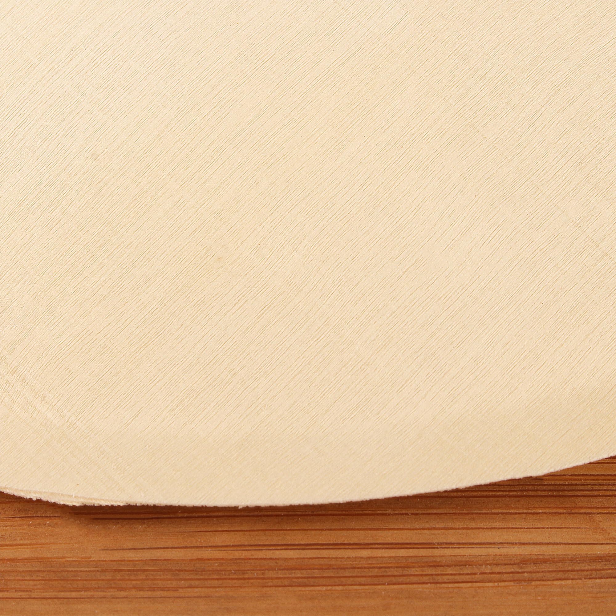 BambooMN Brand - 8.5 Inch Disposable Wooden Round Plates, 1000 Count, Eco-Friendly Biodegradable Party Dinnerware for Wedding, Picnic, BBQ & Camping