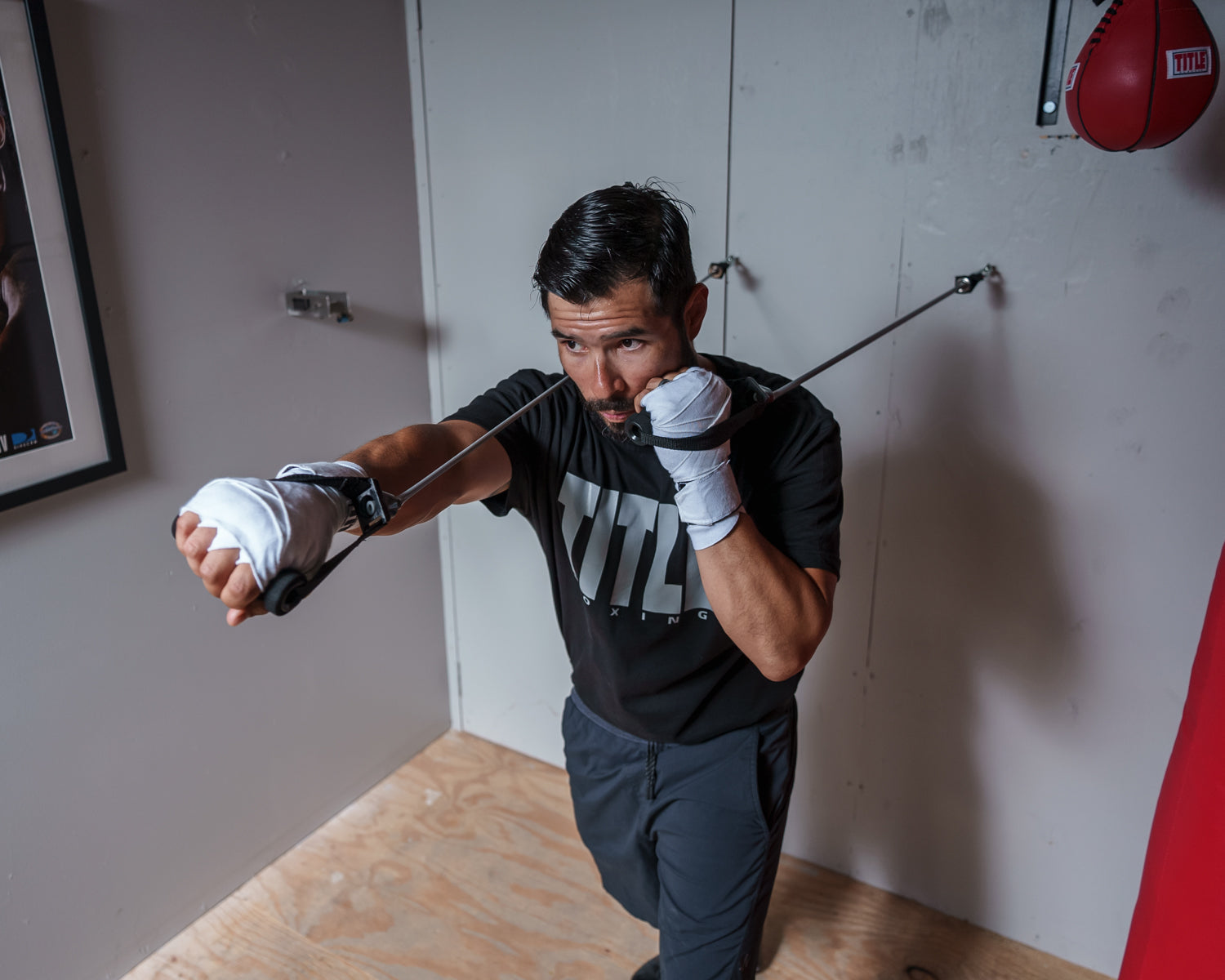 TITLE Boxing Aerobic Shadowboxer Cords - Adjustable Resistance Training Bands for Boxing, MMA & Cardio Workouts | Home Gym & Fitness Equipment