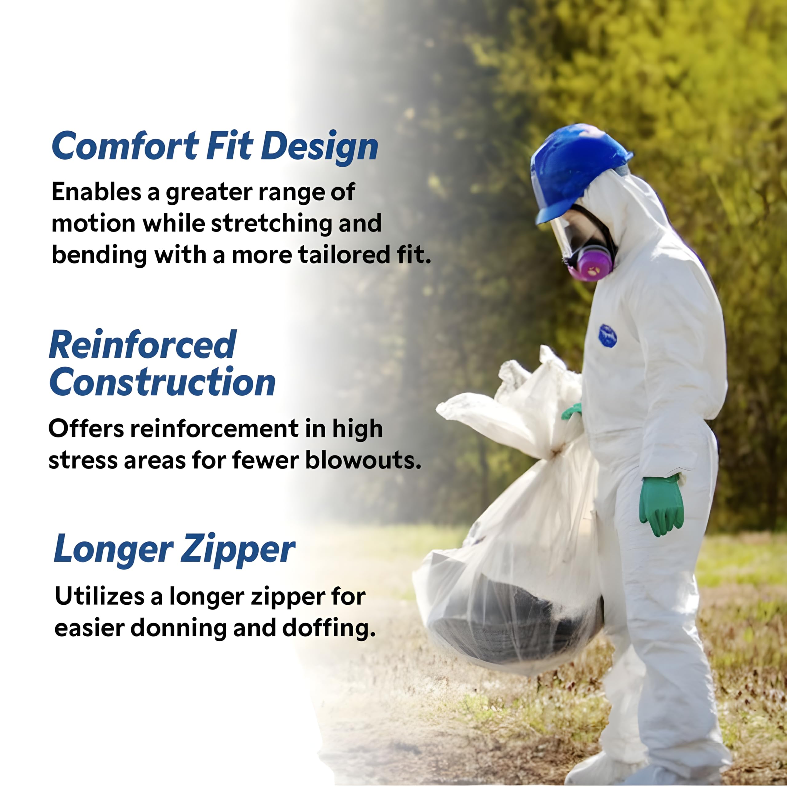 DuPont TY212SWHXL003000 Tyvek 400 TY212S Disposable Lab Coat - Open Cuff, White, X-Large (Pack of 30) | Protective Coverall for Medical, Laboratory & Cleanroom Use | Chemical & Particle Resistant Safety Wear