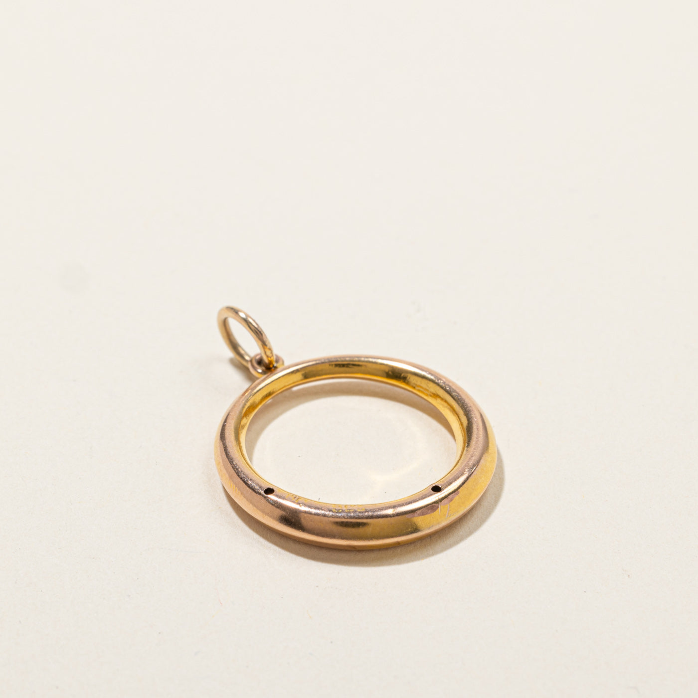 14K Yellow Gold Circle Pendant Necklace for Women - Elegant Minimalist Jewelry Gift for Birthday, Anniversary & Everyday Wear