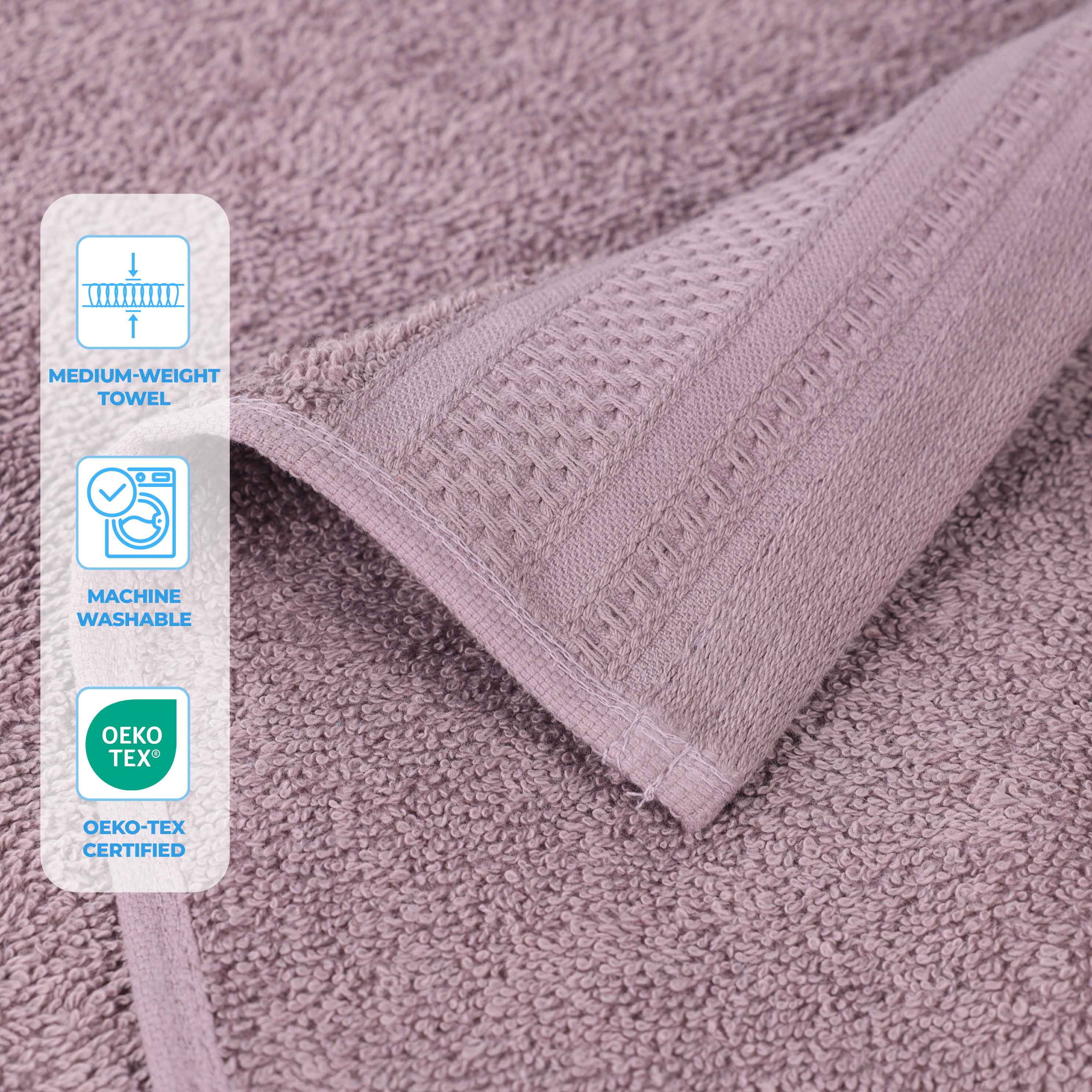 Premium Honeycomb Waffle Weave Cotton Bath Towels Set of 2 - Ultra Soft & Absorbent Luxury Bath Sheets for Spa, Hotel & Home Use