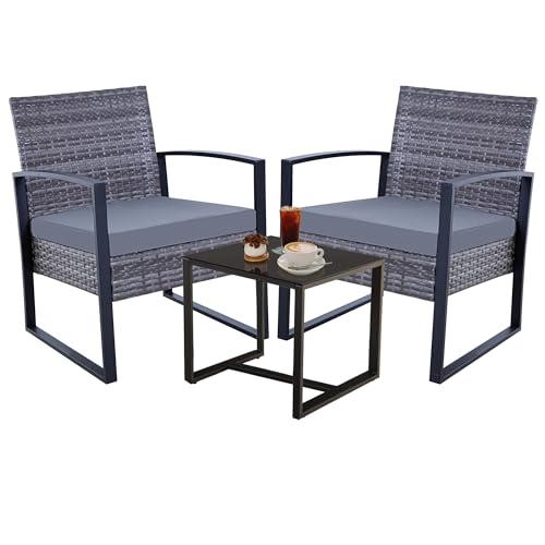 Gray Rattan/Gray Cushion