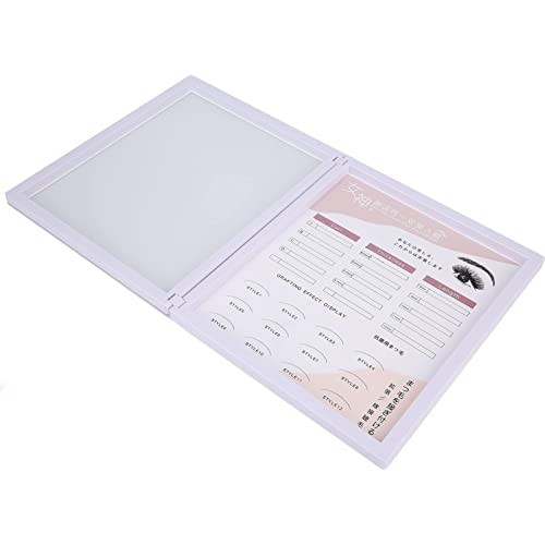 Premium Eyelash Display Box - Plastic False Eyelash Organizer Case with Sample Holder | Empty Eyelash Storage & Makeup Display Case for Women & Girls | Perfect for Salon, Beauty Shop & Home Makeup Organization