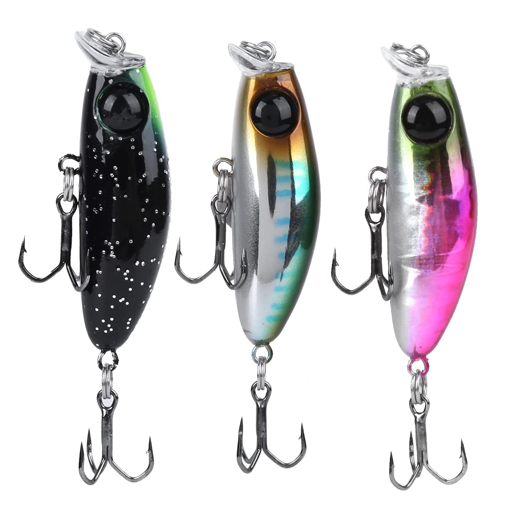 Realistic Artificial Fishing Lait with Treble Hooks - Lifelike Simulation Bait for Saltwater & Freshwater Fishing - Perfect for Adults & Kids Outdoor Fishing Enthusiasts - Great for Bass, Trout, and Saltwater Game Fish Luring