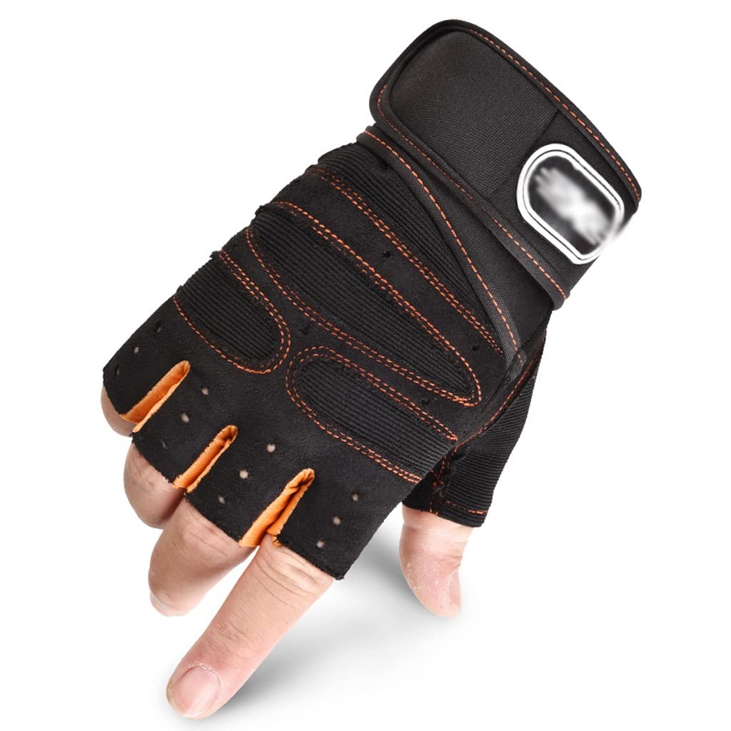 GHGHF Gym Gloves for Weight Lifting & Bodybuilding - Breathable Workout Gloves for Men & Women - Medium Size (Color A) - Ideal for CrossFit, Cycling & Strength Training