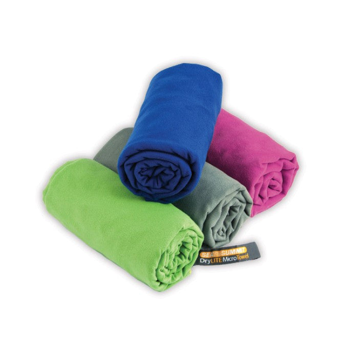 Sea to Summit DryLite Towel ™ - Ultra Lightweight, Quick-Dry, Compact Travel Towel for Camping, Hiking, Gym & Beach - Perfect for Outdoor Adventures & Sports