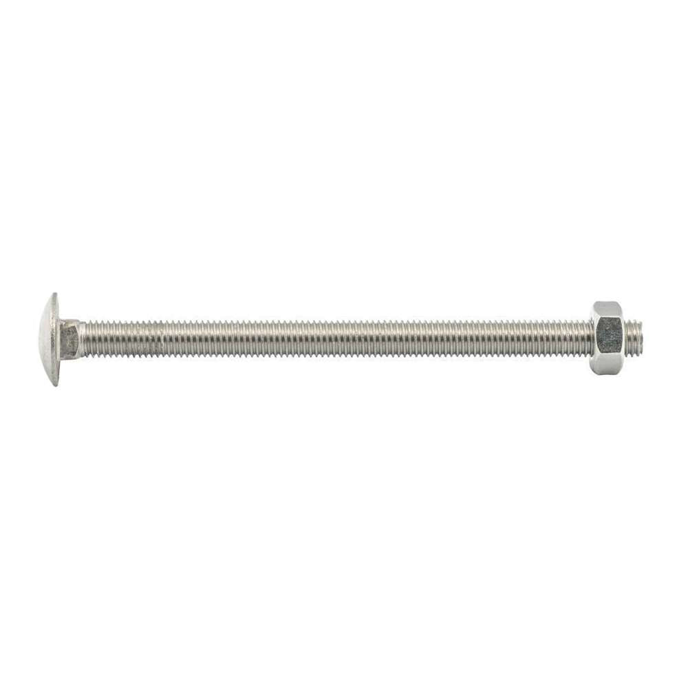 Stainless Steel M10 x 150mm Bolt and Nut Set - Heavy Duty Fasteners for Construction, Machinery & DIY Projects