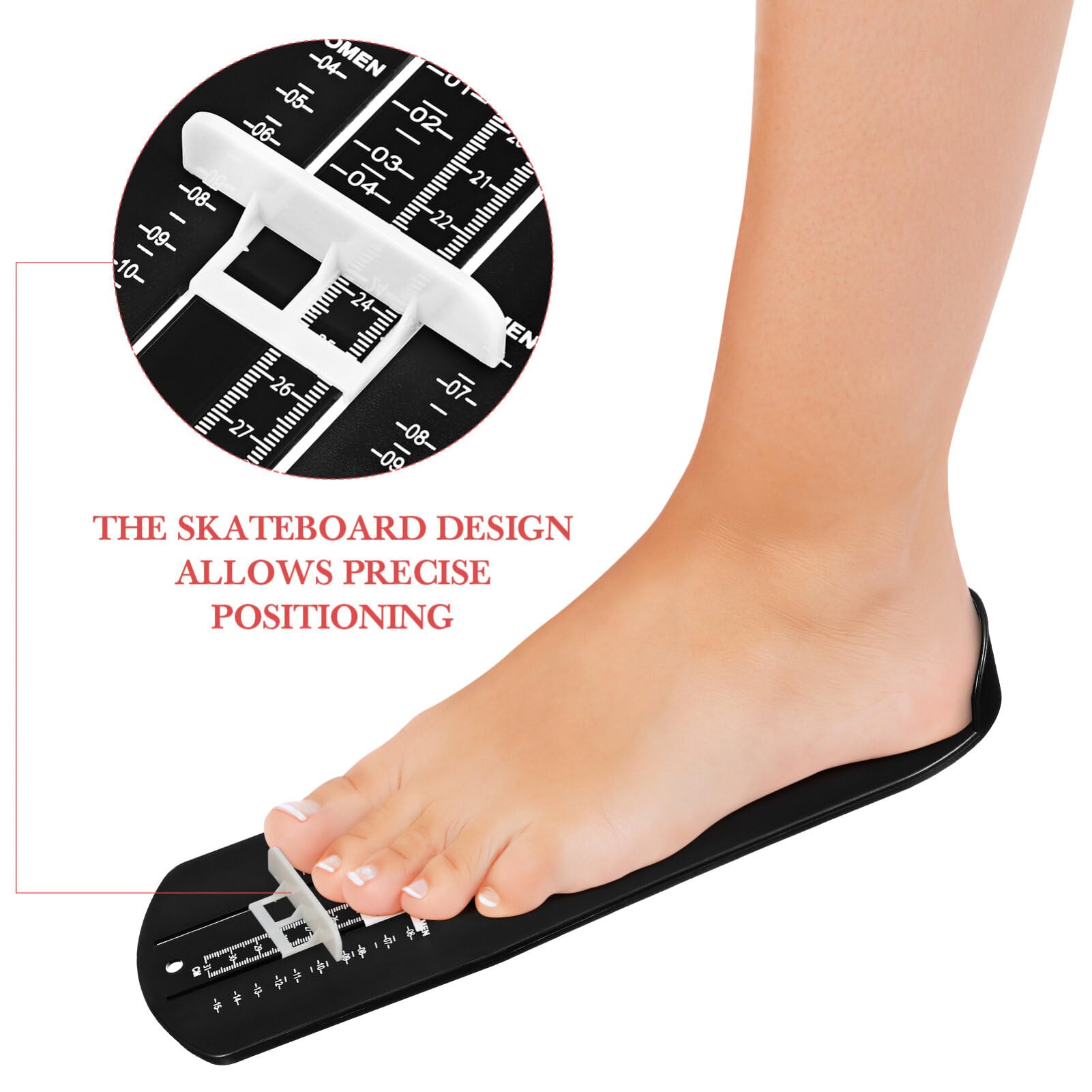 Accurate Foot Measuring Device for Adults - Large Size Shoe Gauge Tool, Easy to Use for Perfect Fit | Ideal for Online Shoe Shopping, Home Use & Podiatry Clinics