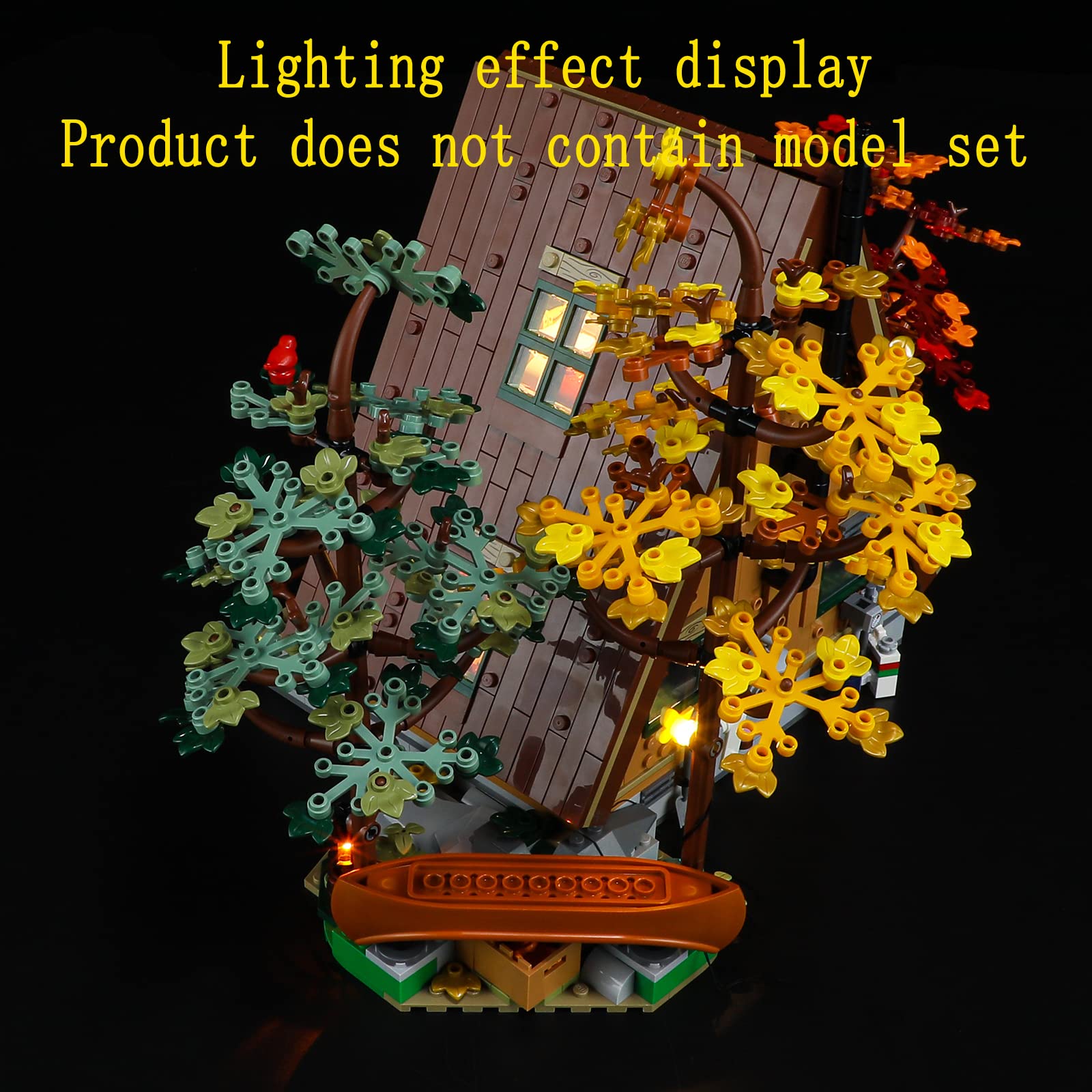 GEAMENT LED Lighting Kit for LEGO Ideas 21338 A-Frame Cabin - Compatible with Building Blocks (Model Not Included) - Perfect for Home Decoration, Gift Giving & LEGO Enthusiasts