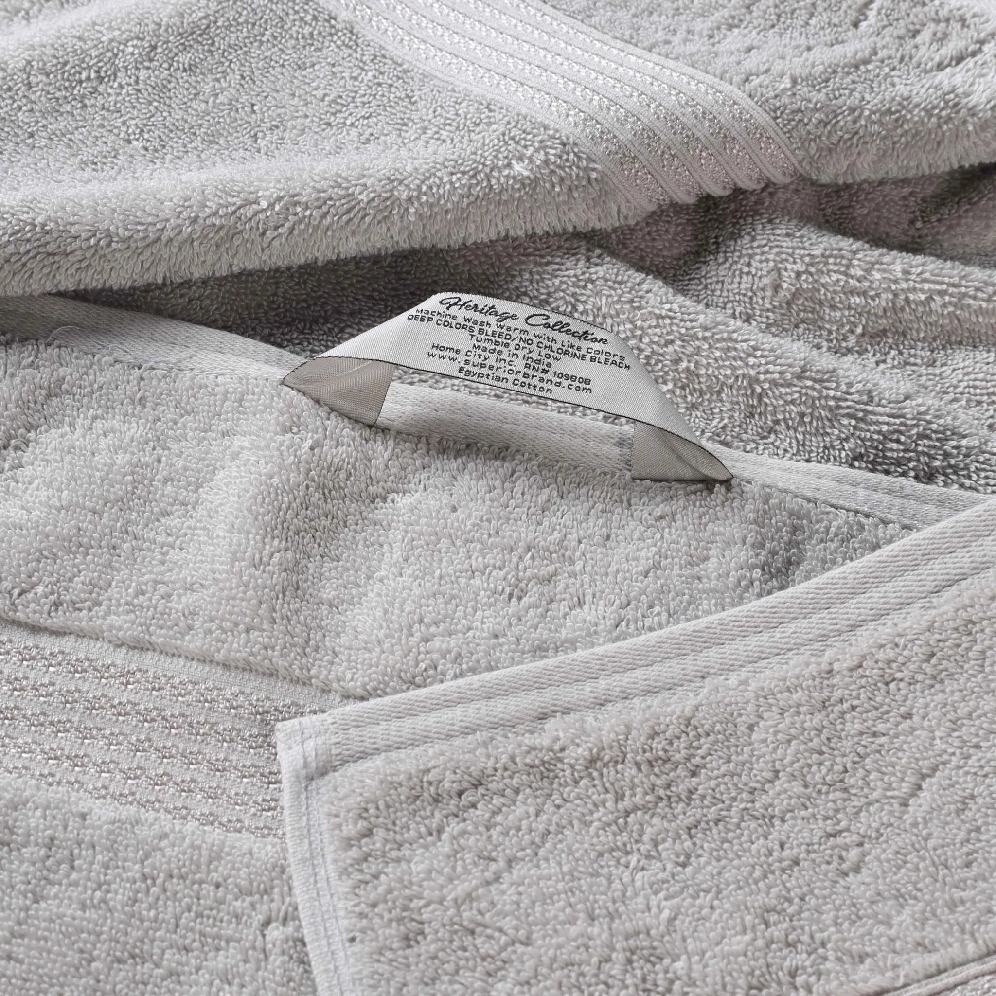 Premium 100% Egyptian Cotton Plush Hand Towels - Ultra Soft & Absorbent Bath Towel Set of 8 for Bathroom, Kitchen & Spa Luxury (24x16 Inches)