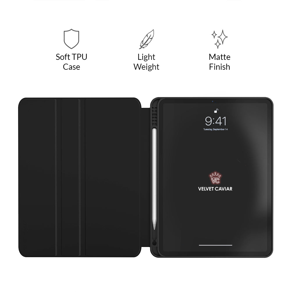 Rose Gold Chrome iPad Case 2.0 - Slim Protective Cover for iPad 6th/7th/8th/9th Gen - Perfect for Work, Travel & Everyday Use