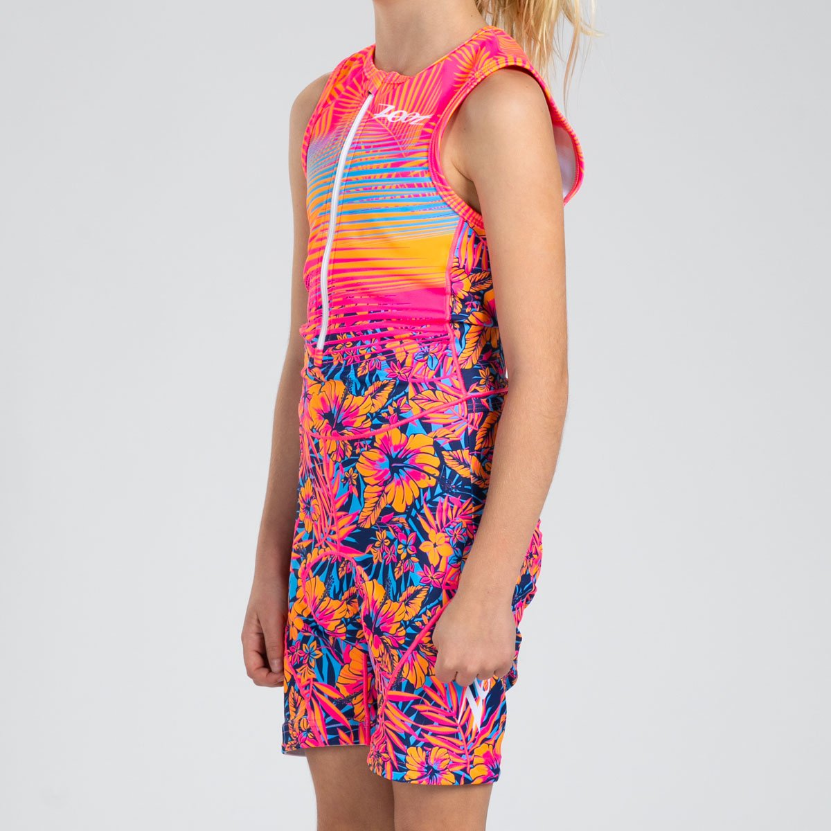 Youth Protégé Ltd Tri Racesuit - High-Performance Triathlon Wetsuit for Women, Club Aloha Pink - Perfect for Open Water Swimming, Triathlons & Water Sports