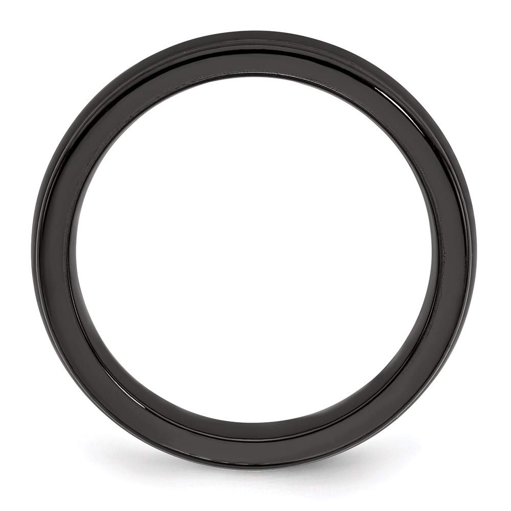 Black Titanium Triple Domed 4mm Bridal Engagement Wedding Band Ring for Women - Elegant Fine Jewelry Gift for Her - Perfect for Anniversaries, Proposals & Special Occasions