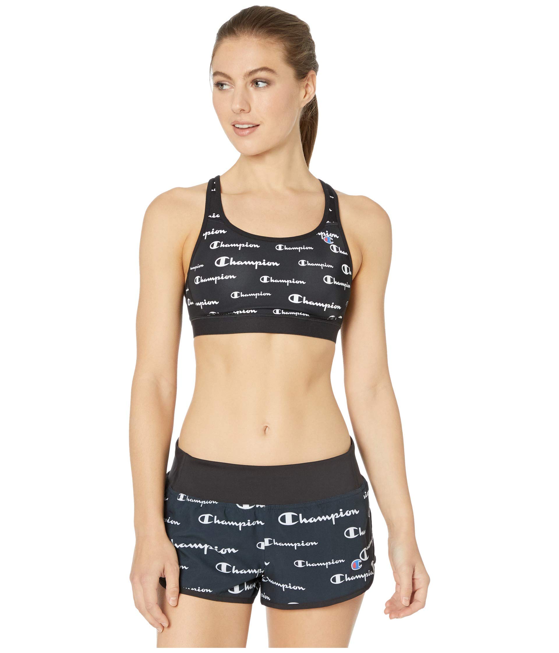 Champion Women's The Absolute Max 2.0 Sports Bra - High Impact Support, Moisture Wicking, Comfort Fit for Running, Yoga & Gym Workouts