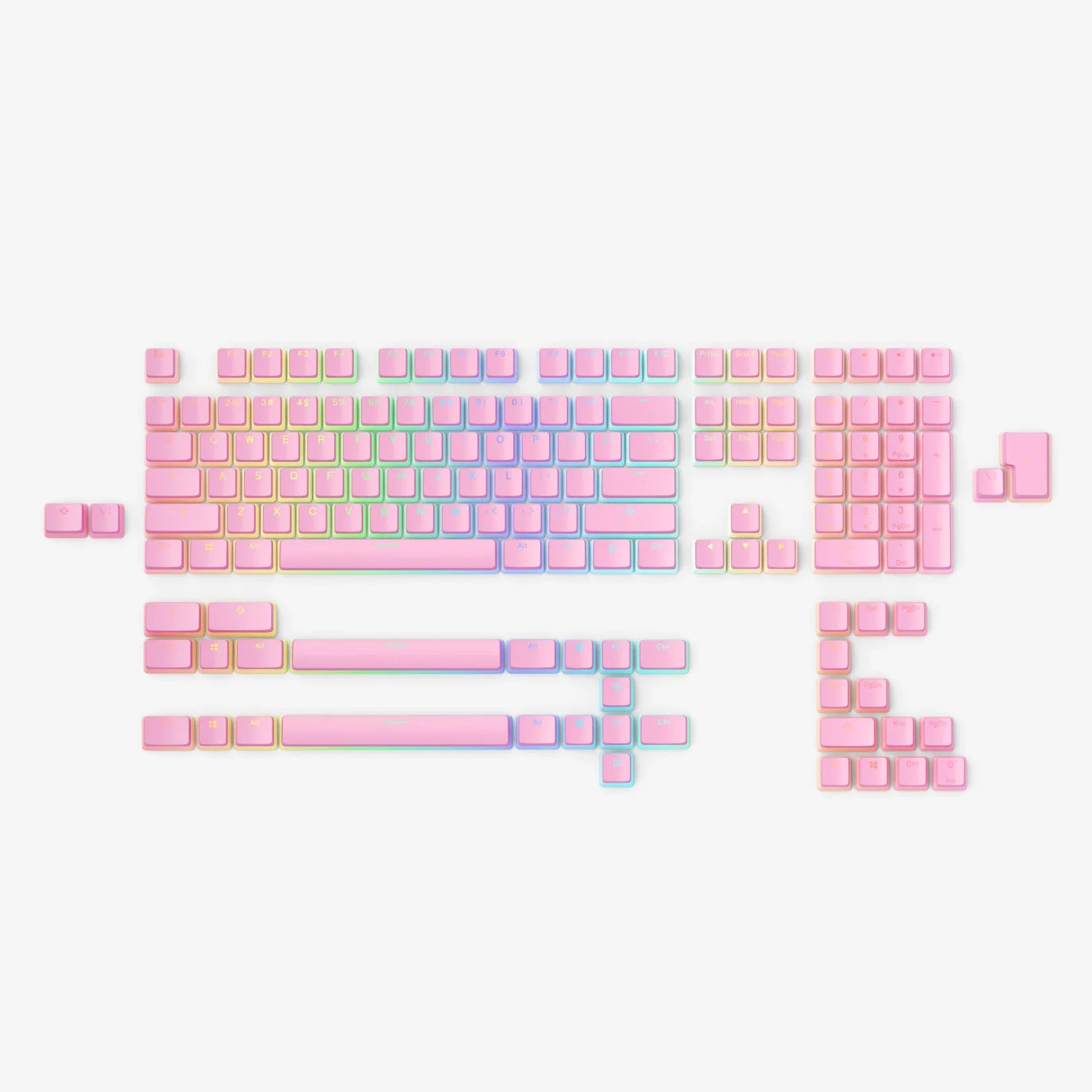 Glorious Aura Keycaps V2 - Premium PBT Double Shot Shine Through Backlit Mechanical Keyboard Keycaps (Black) - Perfect for Gaming, Typing & Custom Keyboard Builds