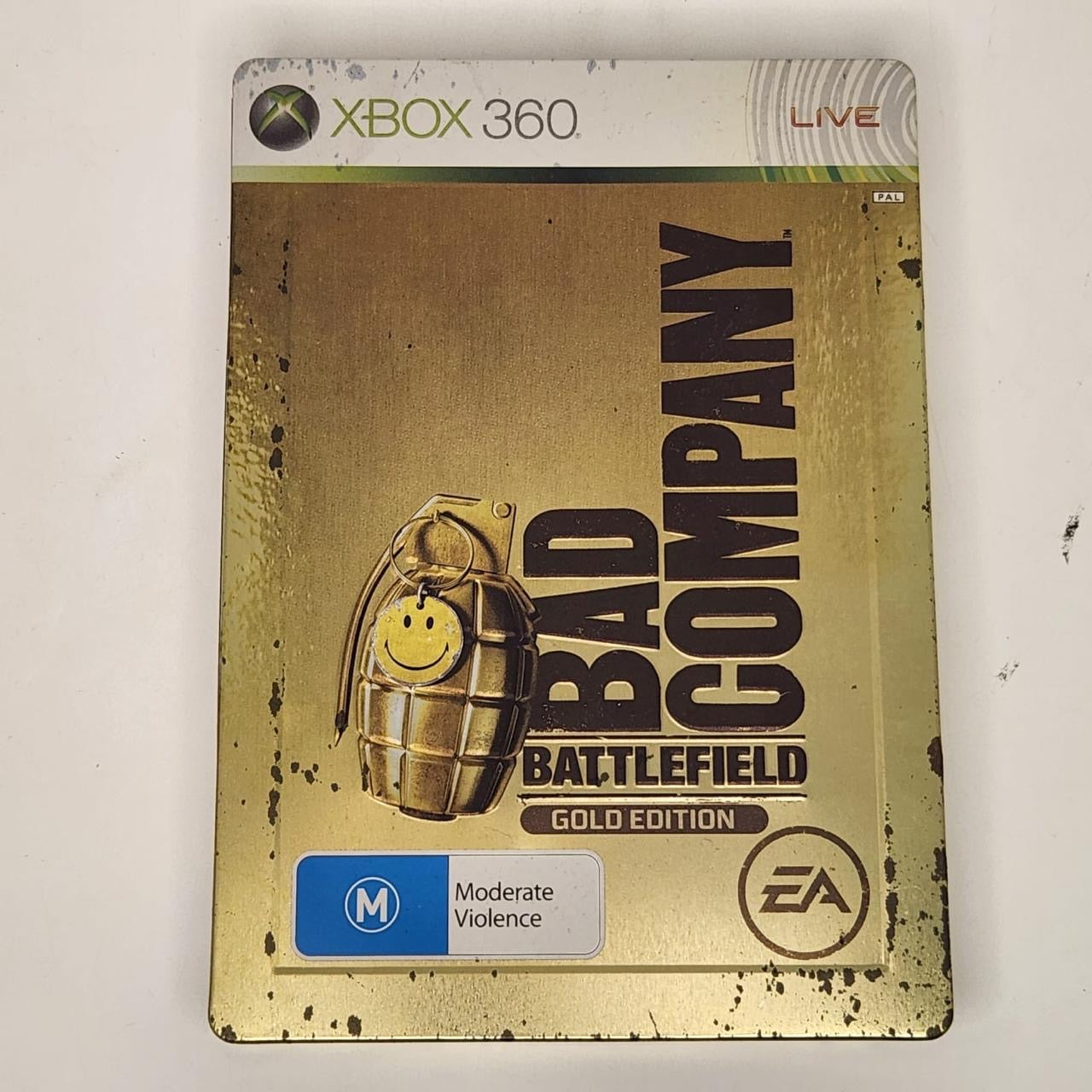 Battlefield Bad Company: Gold Edition Steelbook - Xbox 360 Game with Manual | Limited Collector's Edition | Perfect for FPS Fans & Military Shooter Enthusiasts