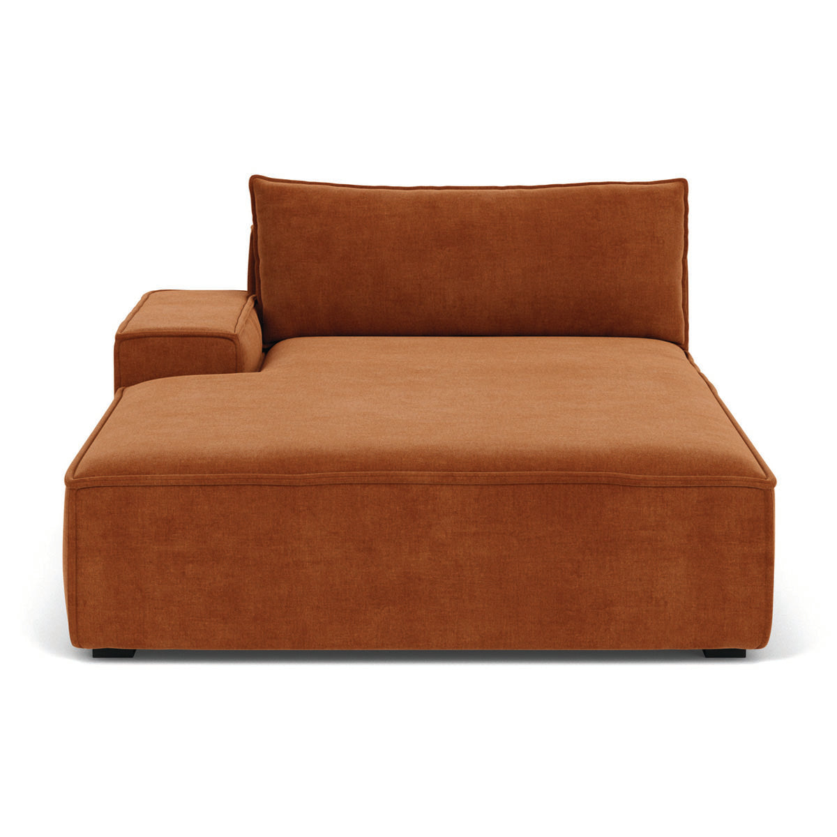 Daphne Fabric 1-Seater Left Chaise Modular Sofa - Modern Living Room Furniture for Small Spaces & Apartments