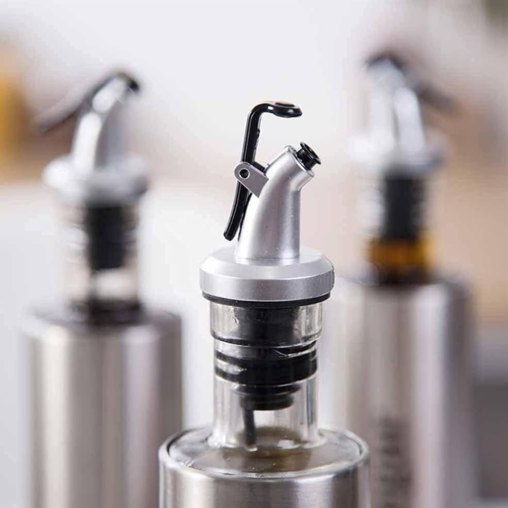 Premium Stainless Steel Oil Dispenser Bottle for Kitchen - Olive Oil & Vinegar Dispenser with Drip-Free Spout, 250ml Cooking Oil Container, Perfect for Salad Dressing, Baking & Gourmet Cooking | Essential Kitchen Tool for Home Chefs & Food Enthusiasts