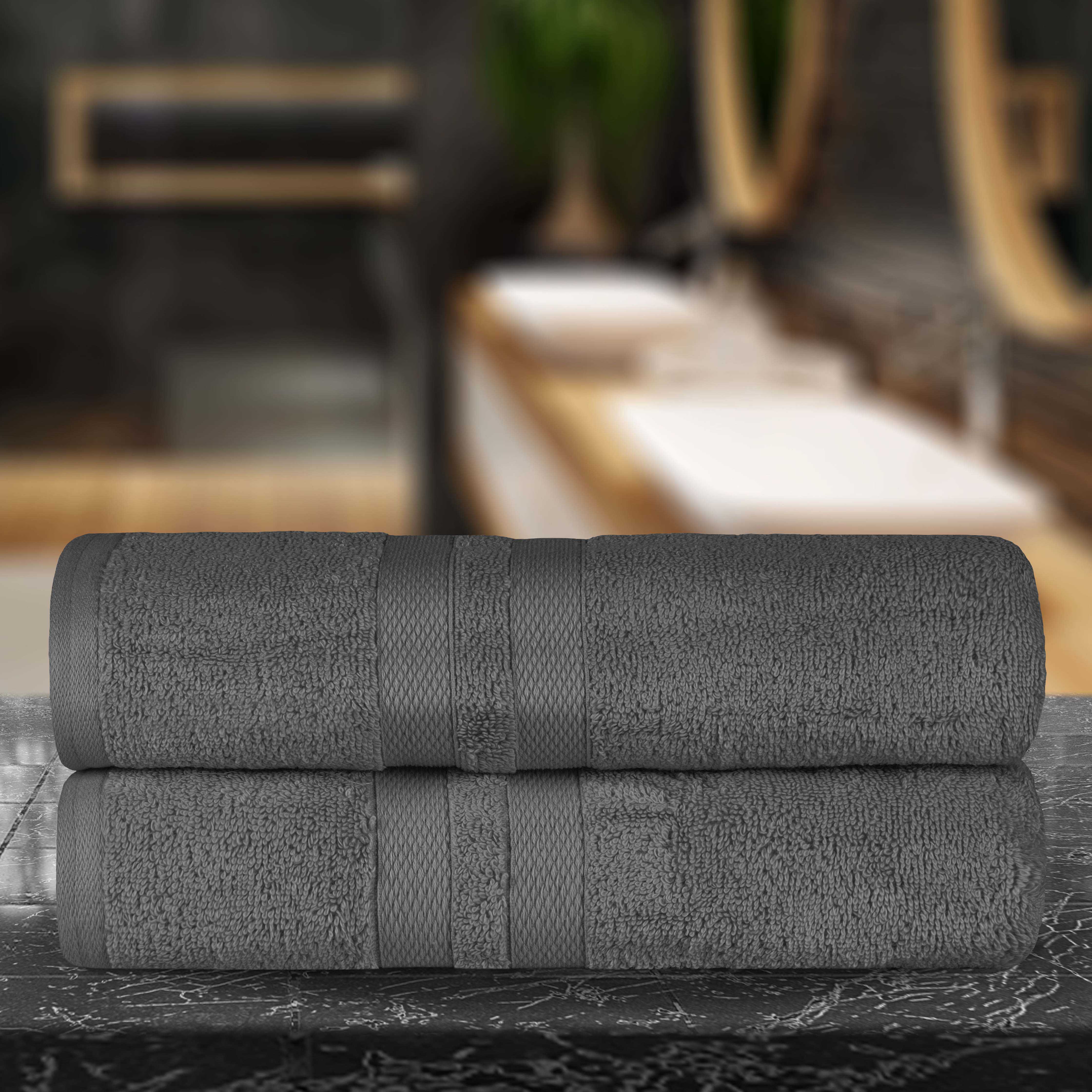 Ultra Soft Cotton Bath Towel Set - 2 Piece Absorbent & Quick-Drying Bath Sheets for Spa, Gym, and Luxury Home Use