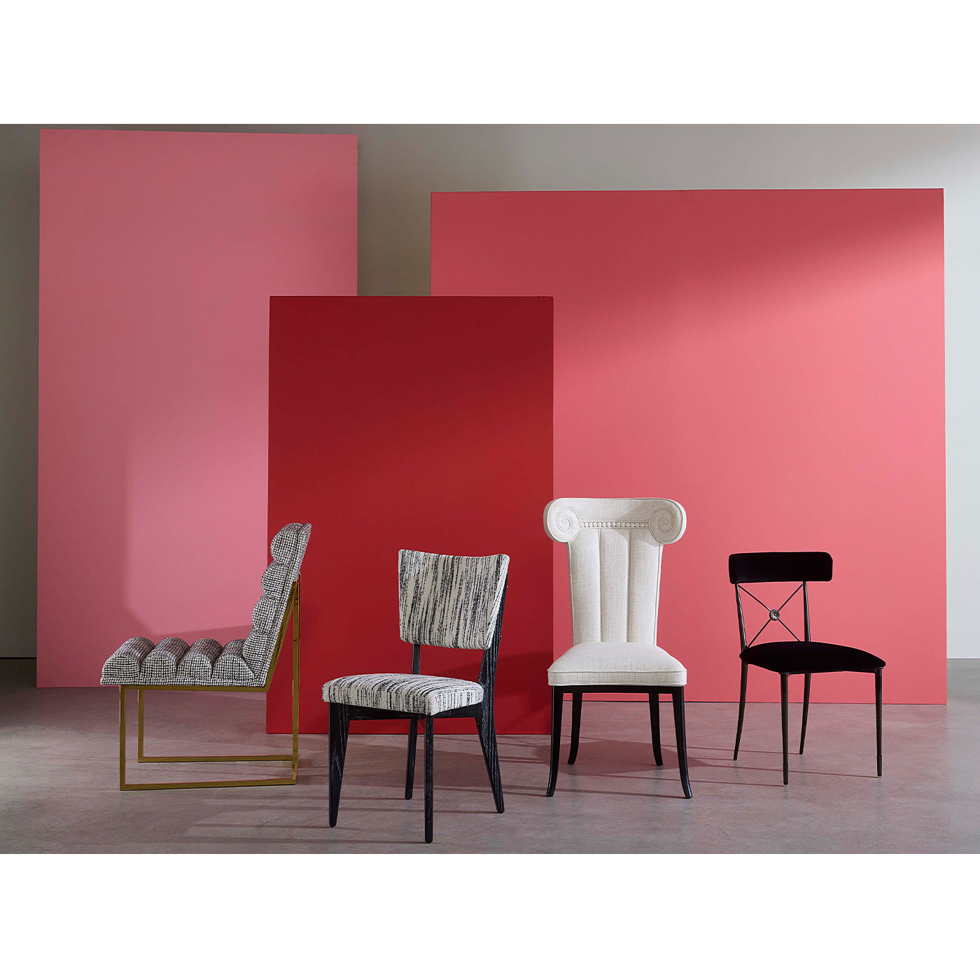 Channeled Goldfinger Dining Chair - Modern Upholstered Accent Chair for Kitchen, Dining Room, and Home Decor - Perfect for Entertaining and Family Gatherings