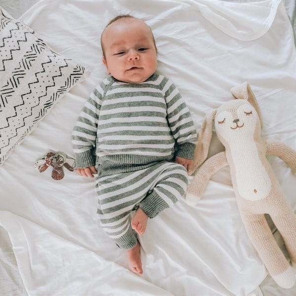 Ely's&Co. Jersey Cotton Swaddle Set - Soft Baby Swaddle Blankets for Newborns - Perfect for Sleeping, Swaddling & Nursing - 3-Pack Breathable Wrap Blankets for Boys & Girls