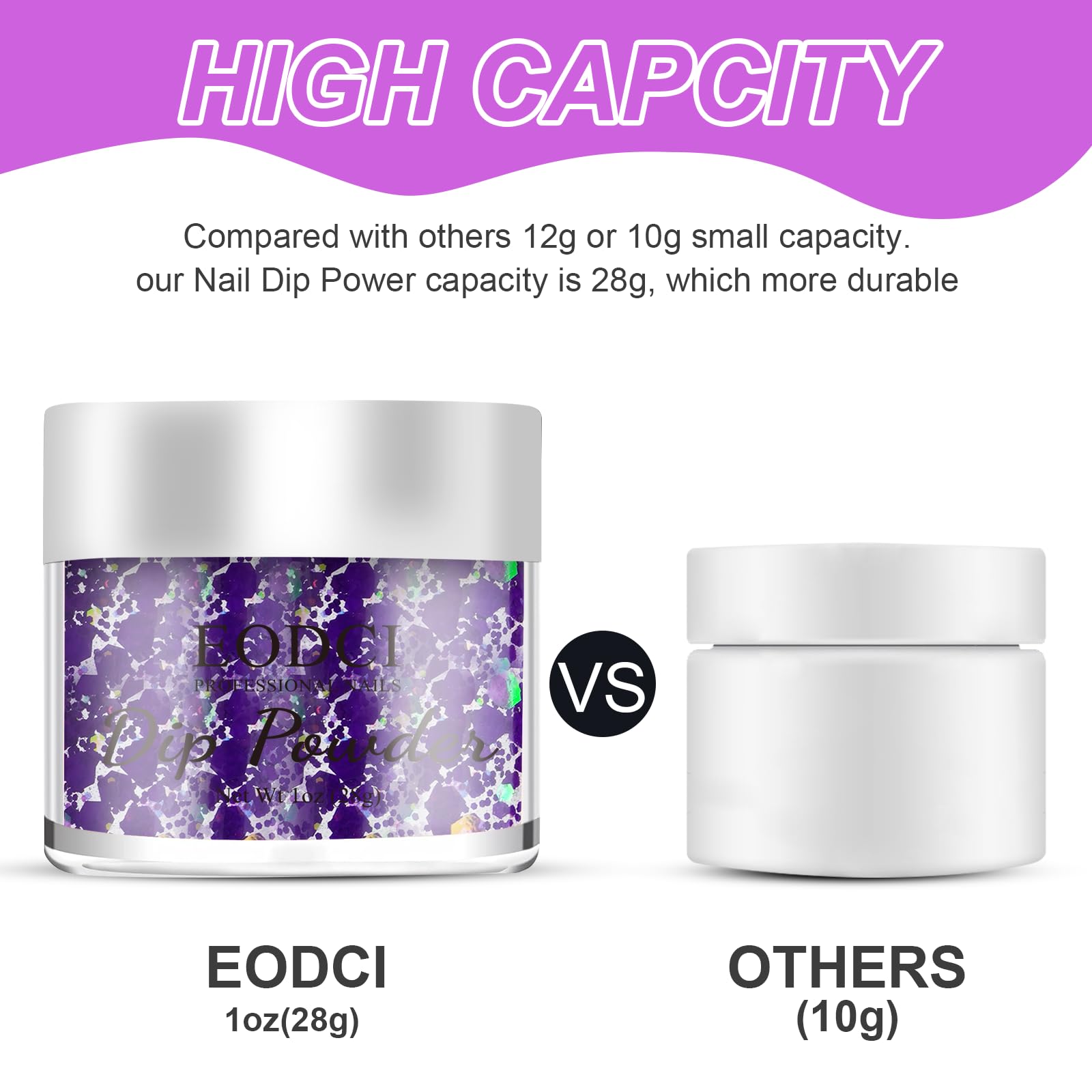 **Purple Glitter Dipping Powder for Nails - 1 Oz/28g, Dopamine-Inspired French Manicure Kit, No UV Lamp Needed - DIY Salon & Home Nail Art Starter Set for Women - Perfect for Parties, Weddings & Everyday Glam**
