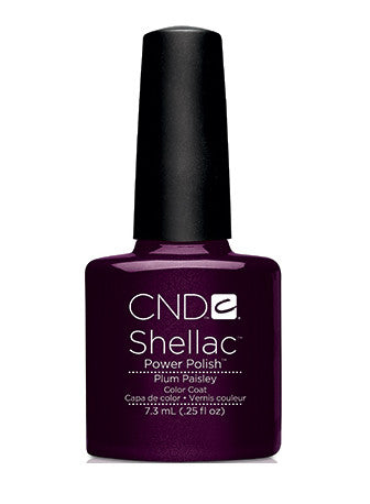 CND Shellac™ Plum Paisley Nail Polish - Long Lasting Gel Nail Color for Salon Quality Manicures at Home | Perfect for Weddings, Parties & Special Occasions