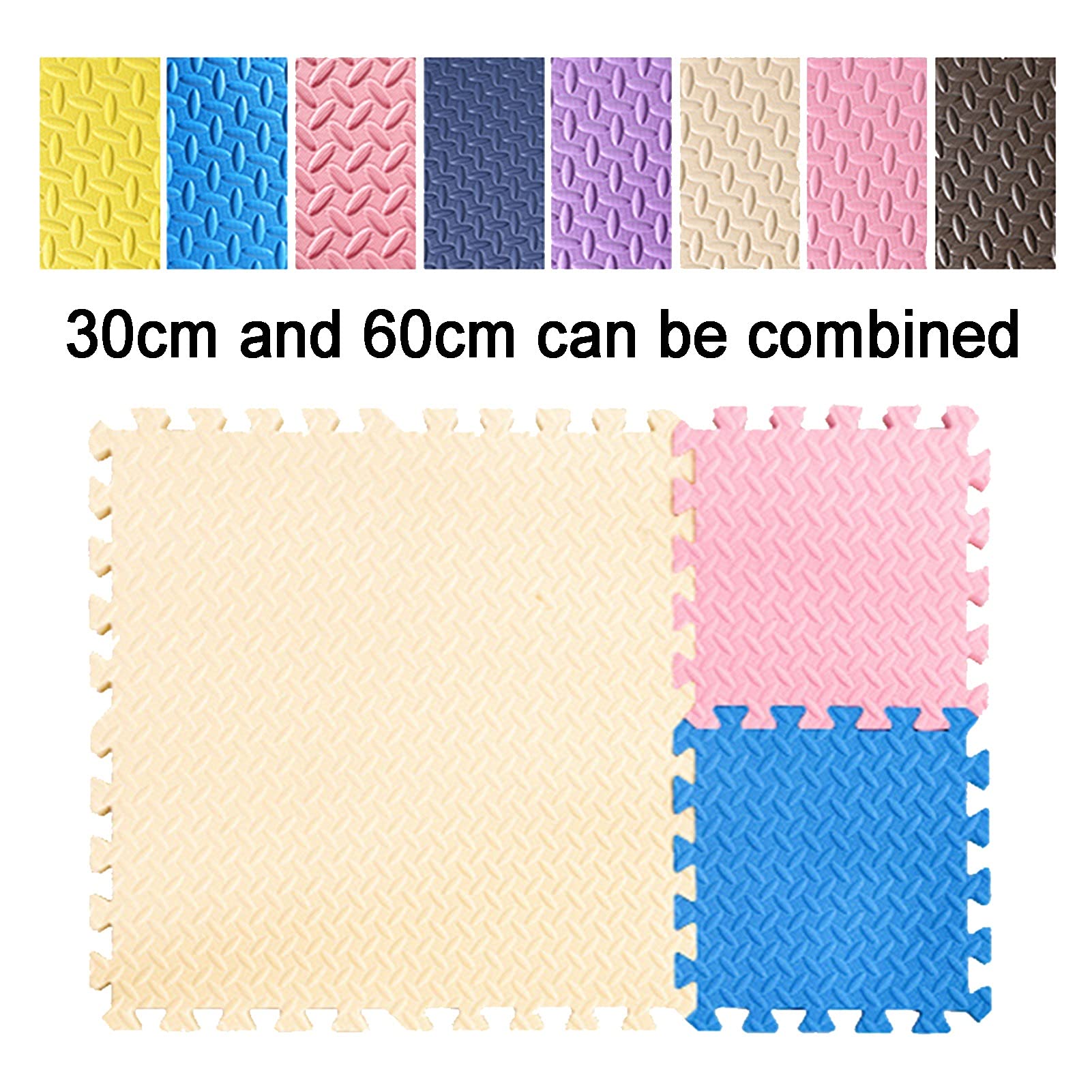 Soft EVA Puzzle Play Mat for Kids & Babies - Interlocking Foam Floor Tiles for Crawling, Learning & Play Areas - Non-Toxic, Easy to Clean (36-Piece Set, 30x30x1.2cm) - Perfect for Nursery, Daycare & Home Playrooms