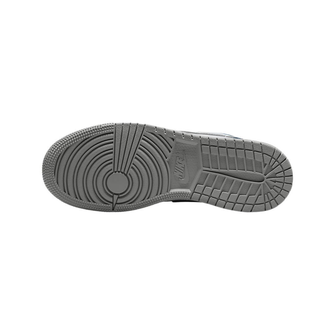 Air Jordan 1 Low GS Sneakers - True Blue, Cement Grey & White Colorway - Perfect for School, Sports & Casual Wear