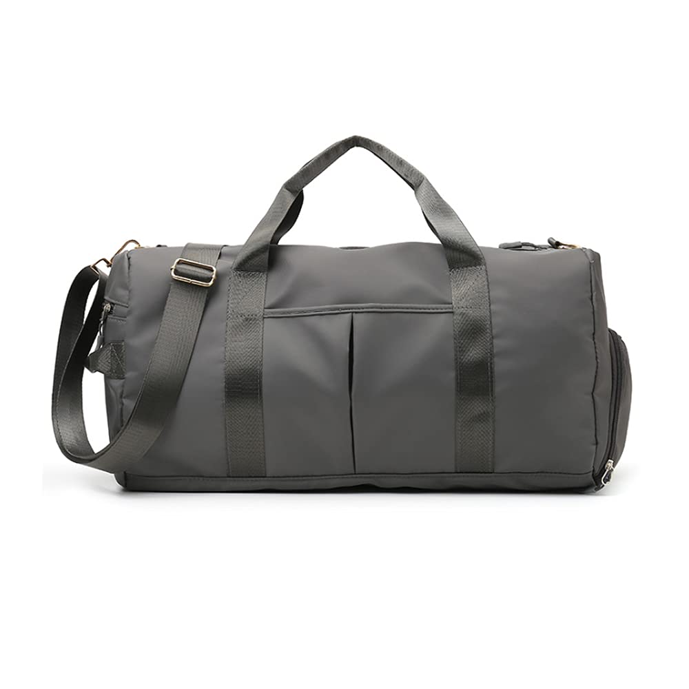 Waterproof Gym Duffle Bag with Shoe Compartment - 29L Dark Gray for Men & Women - Perfect for Sports & Travel