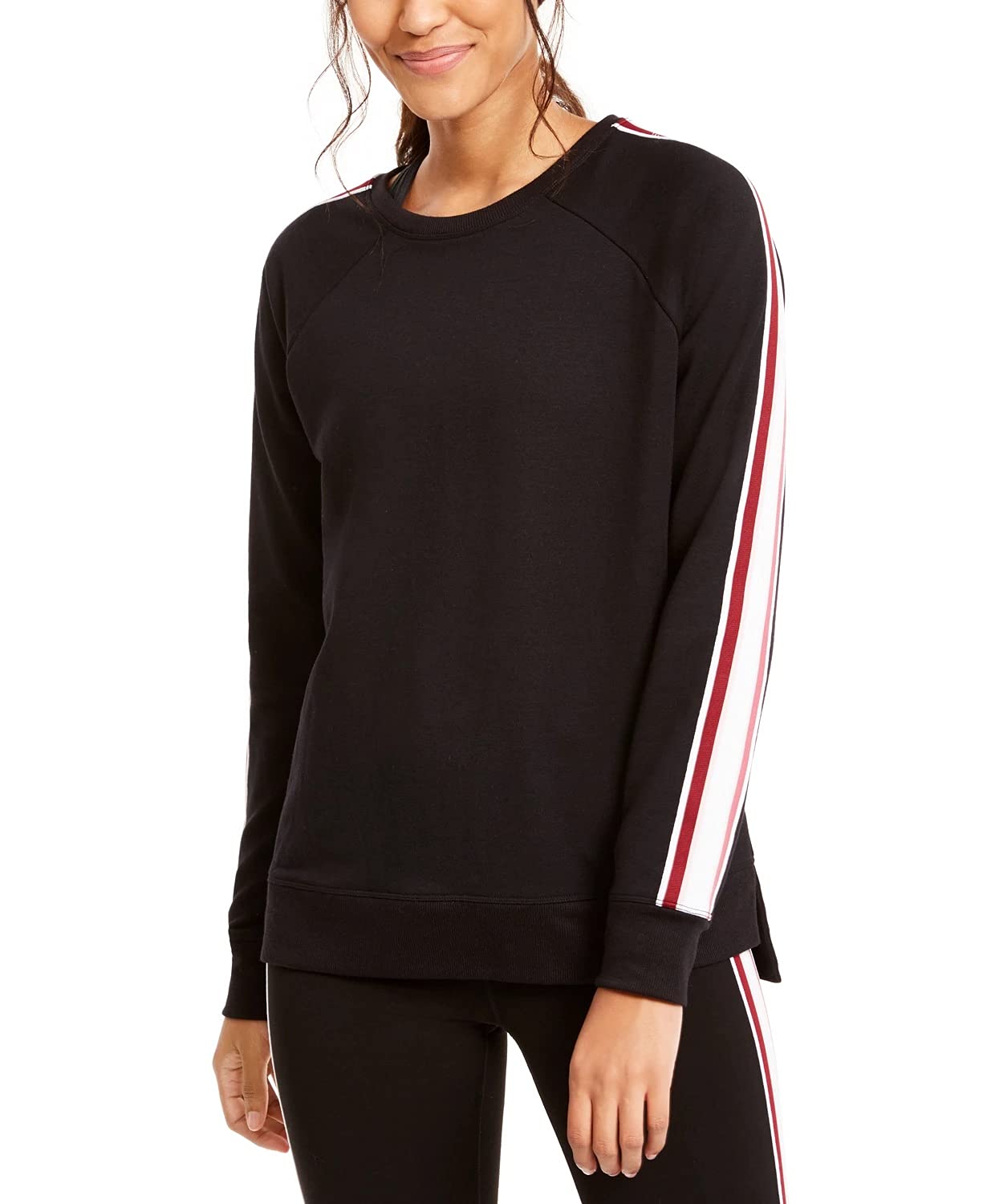 Ideology Women's French Terry Training Sweatshirt - Soft Casual Pullover Hoodie for Yoga, Gym & Lounge Wear