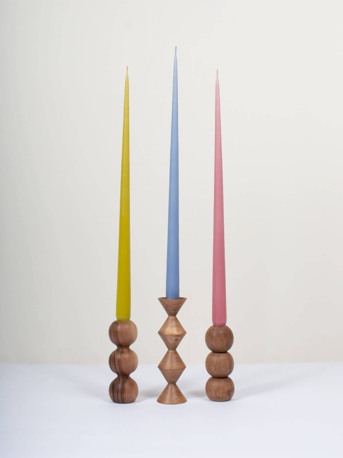 Handmade Walnut Wood Candlestick Holder with Ball Design - Elegant Home Decor for Dining Table, Wedding Centerpiece, and Romantic Candlelit Dinners