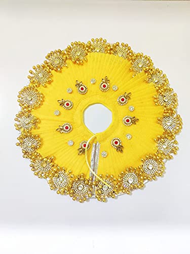 Premium Laddu Gopal Designer Dress for Lord Krishna - Size 5 (RK_431) | Elegant Pooja Outfit for Festivals, Weddings & Religious Ceremonies