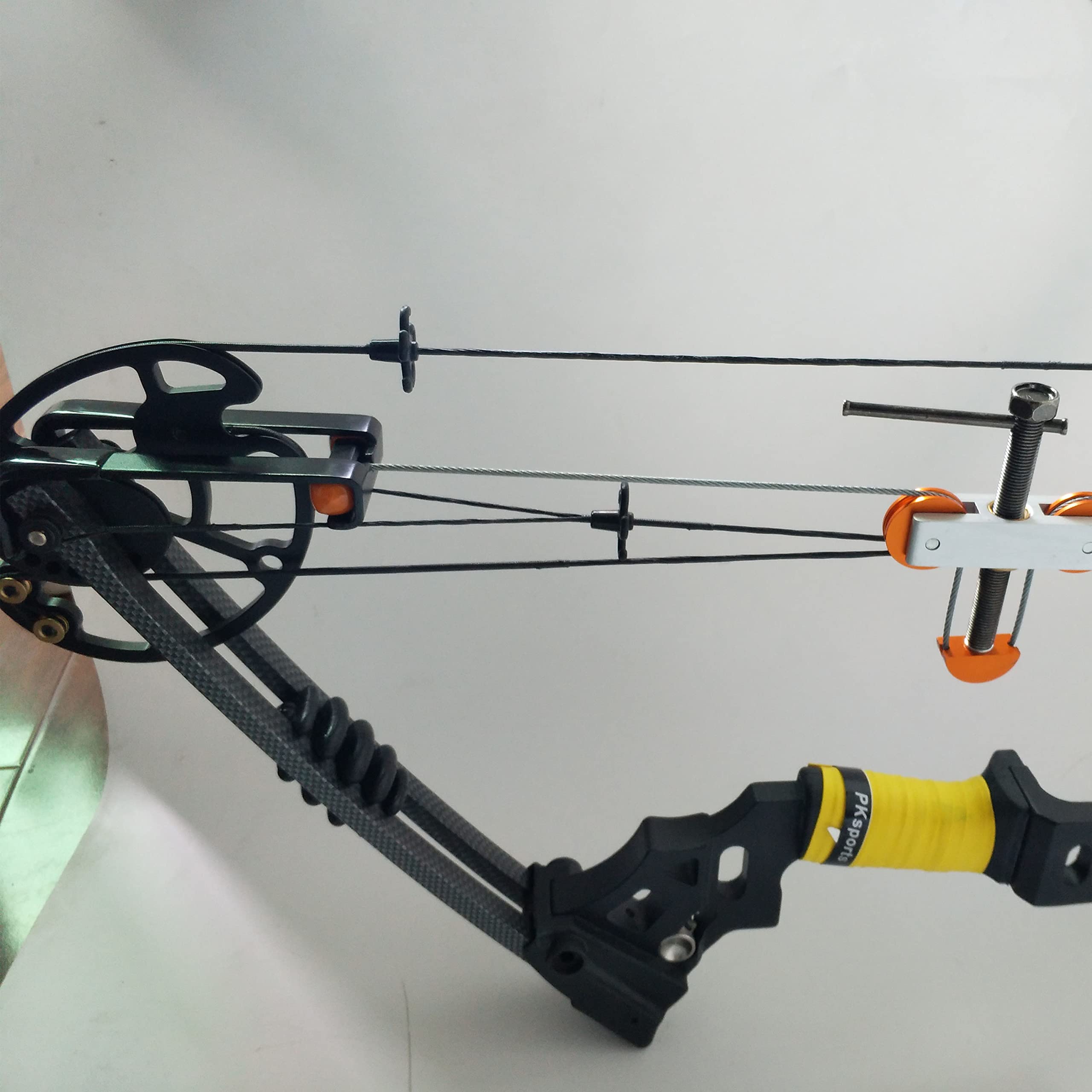 AMEYXGS Portable Bow Press for Compound Bows - Split Limb Fingers Bow String Replacement Tool | Perfect for Archery Maintenance, Hunting Gear Repair & Bow Tuning at Home or Range