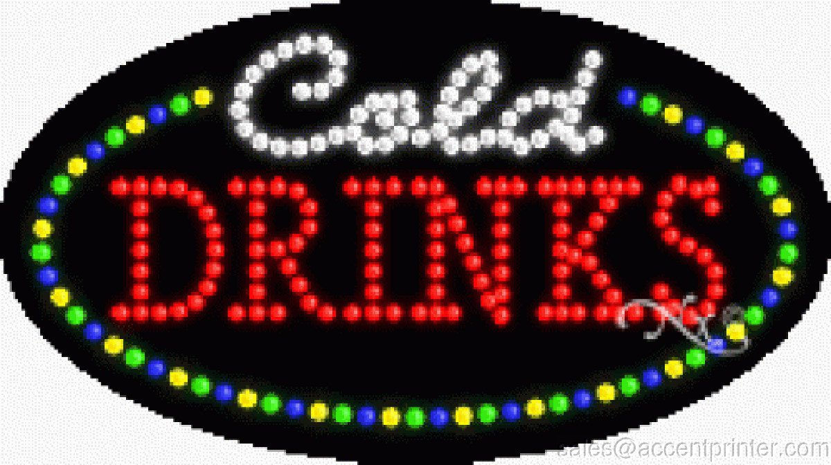 Energy Efficient LED Flashing Animated Bar Sign - Perfect for Pubs, Nightclubs & Restaurants to Attract Customers