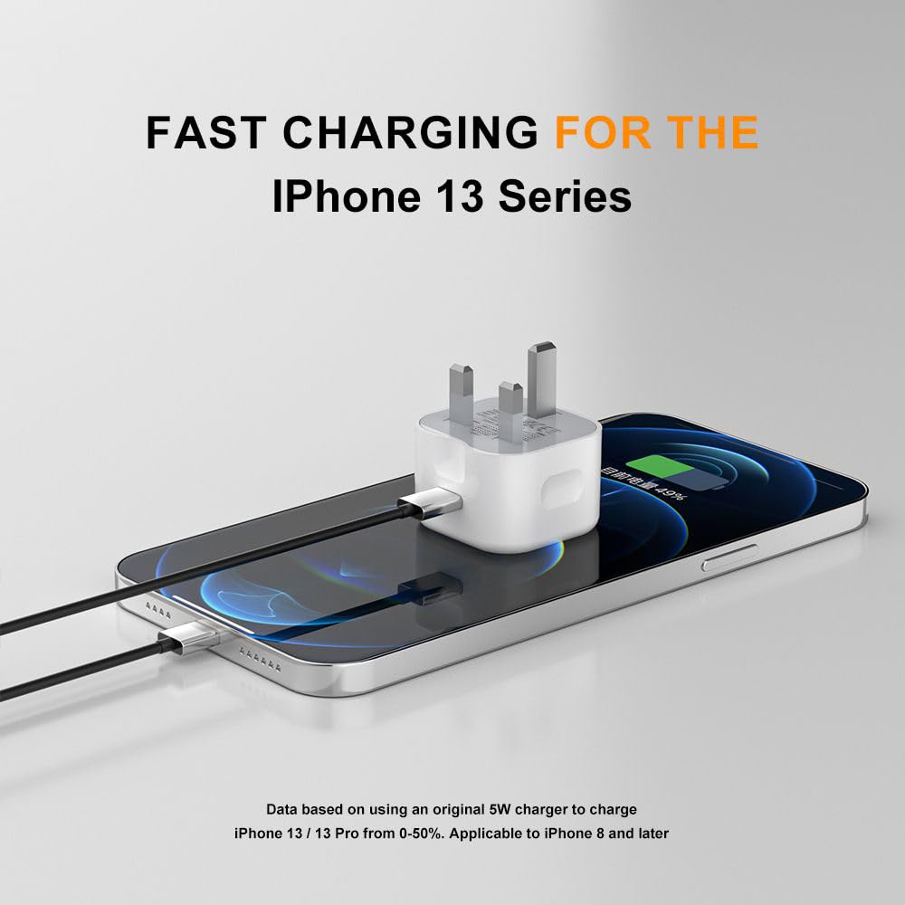 20W USB C Fast Charger Plug PD Adapter for Samsung Galaxy S25/S24/S23/S22/S21 Series - Ultra/Plus/FE Models - Compact White Charger for Home, Office & Travel