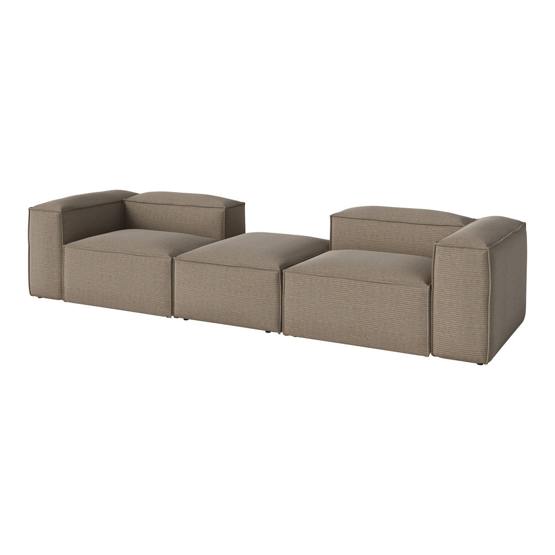 Cosima 2 Small Modular Sectional Sofa with Removable Pouf - Perfect for Small Living Rooms, Apartments & Cozy Spaces