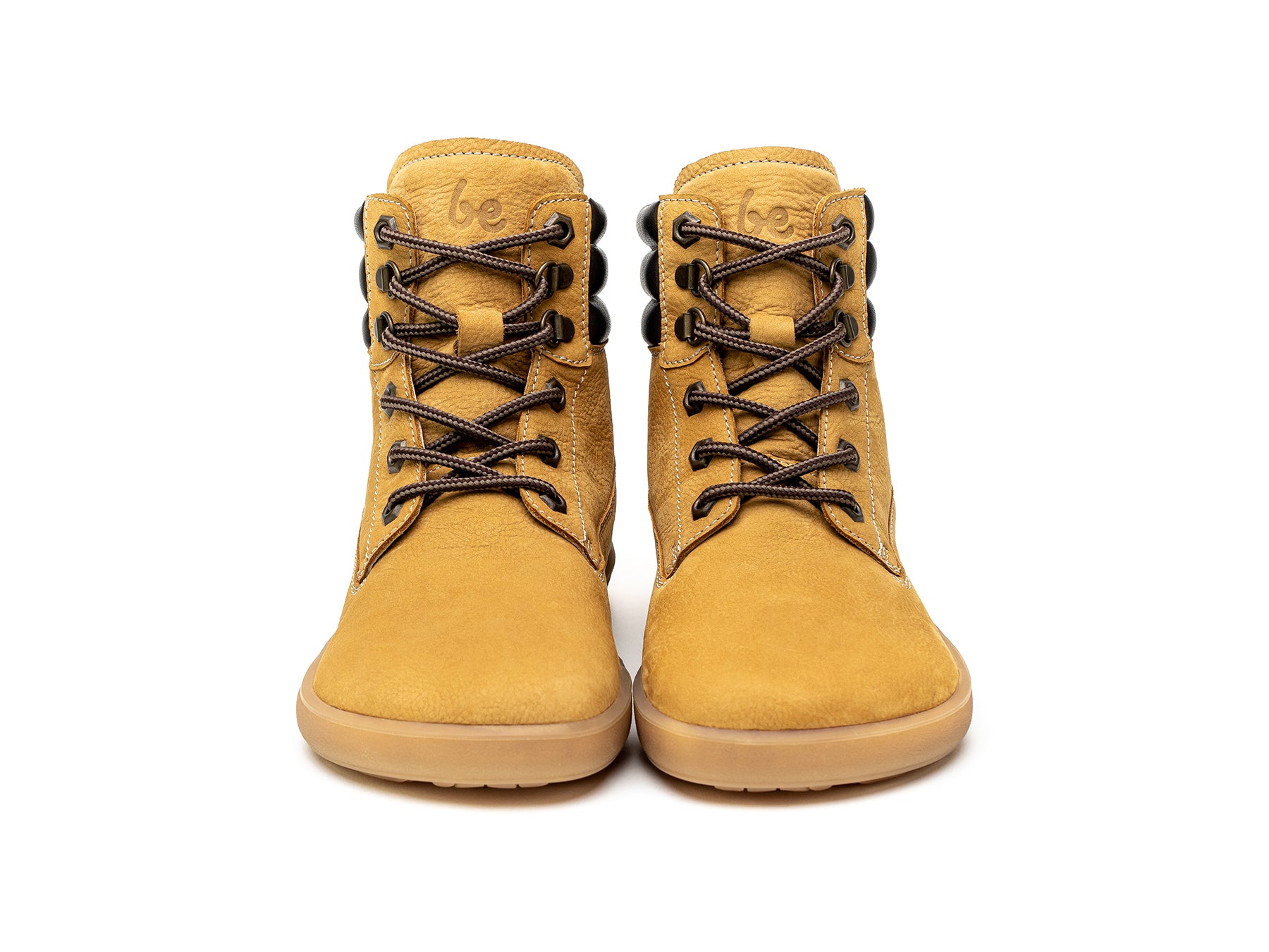 Barefoot Boots for Women - Be Lenka Nevada Neo Minimalist Shoes in Mustard | Comfortable & Lightweight for Hiking, Travel & Everyday Wear
