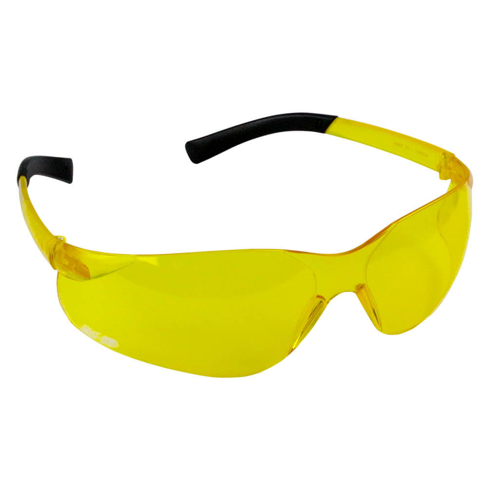DuraDrive Low Light Amber Frameless CSA Z94.3 Sport Safety Glasses - Perfect for Night Driving, Cycling & Outdoor Sports