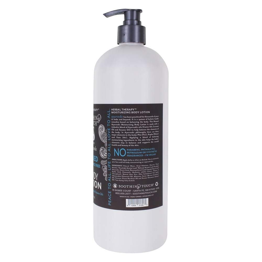 Soothing Touch Fragrance Free Naked Body Lotion - 32 oz Moisturizing Lotion for Dry Skin - Hydrating & Nourishing for Daily Body Care & Relaxation