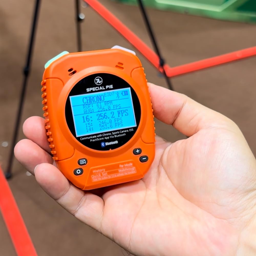 **Bluetooth Shot Timer for Shooting Competition - Loud Beeper, Multifunctional Firearms Timer for Training & Range Practice | Perfect for Shooters, RO, and Competitive Events**