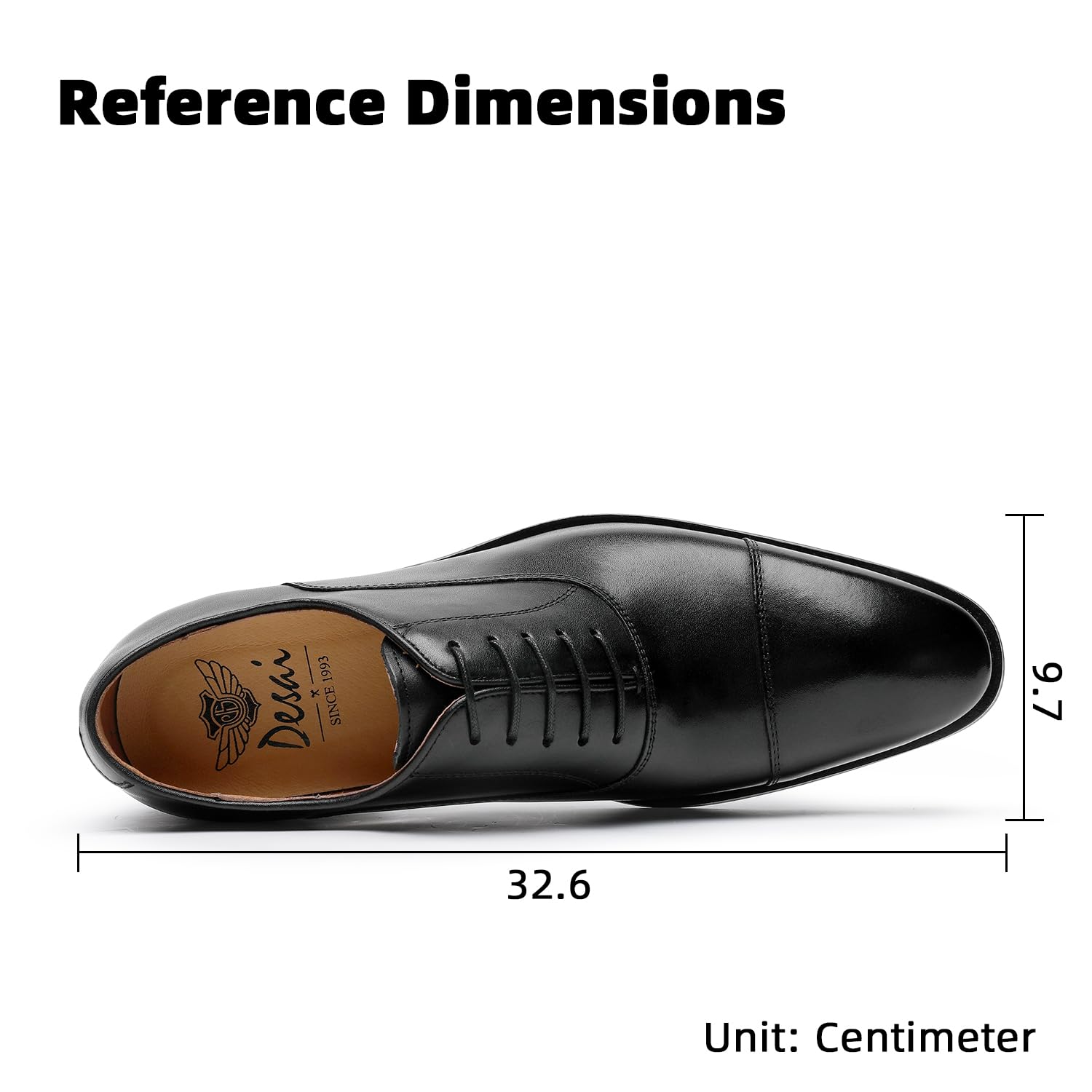 Men's Oxford Dress Shoes - Classic Lace Up Formal Leather Shoes for Business & Wedding | Comfortable & Stylish for Office, Parties & Special Occasions