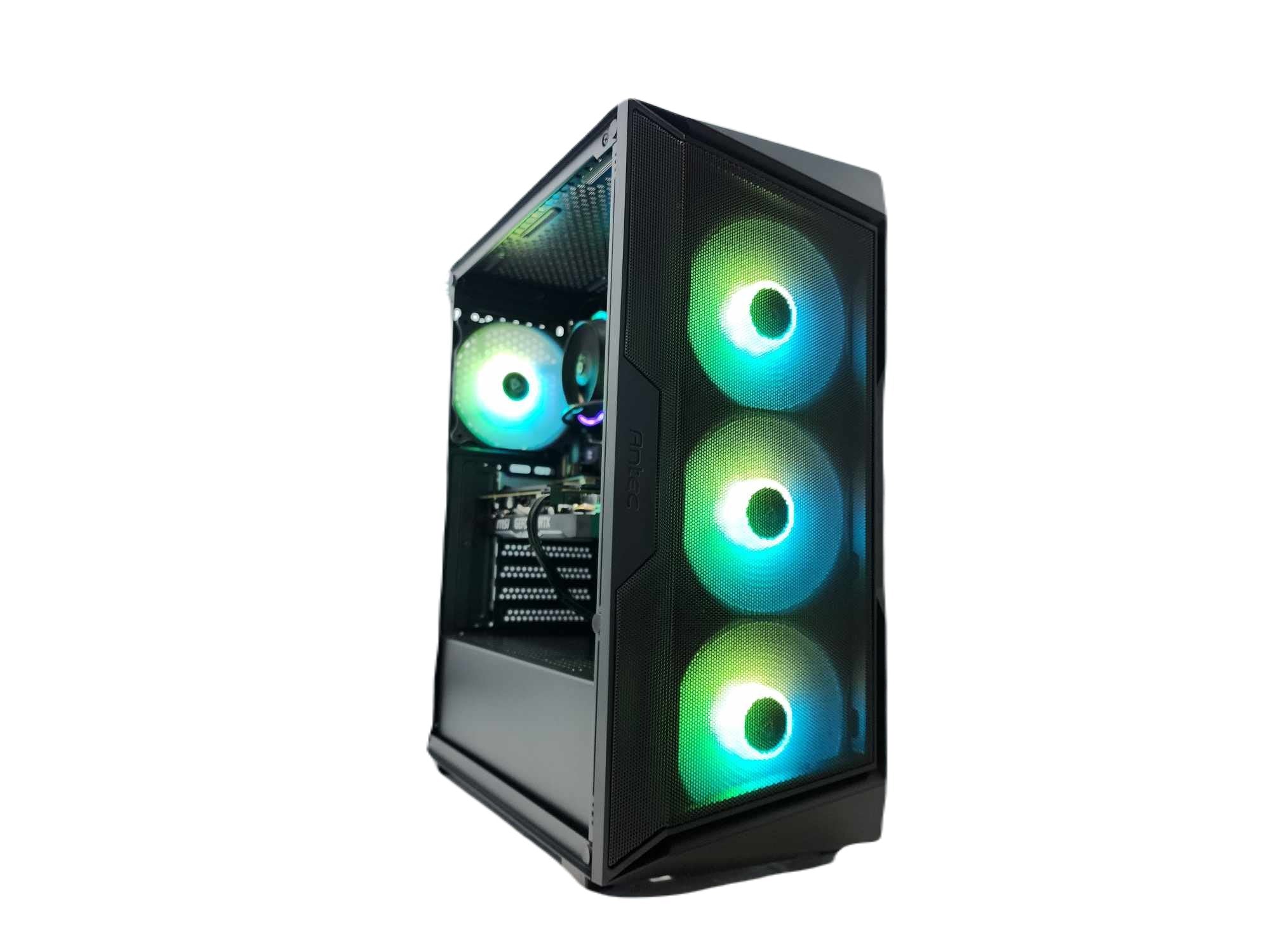 Gaming Desktop PC with AMD Ryzen 7 7800X3D, NVIDIA RTX 4060, 2TB SSD, 16GB DDR5 RAM - AX61 Black A620 | High-Performance Computer for 4K Gaming, Streaming & Content Creation