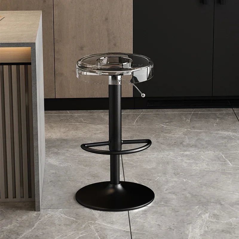 Premium Acrylic Kitchen Island Bar Stool - Modern High-End Counter Stool for Dining & Entertaining - Perfect for Home, Restaurant & Cafe Use