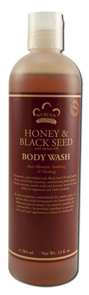 Nubian Heritage Honey & Black Seed Body Wash for Smooth Skin