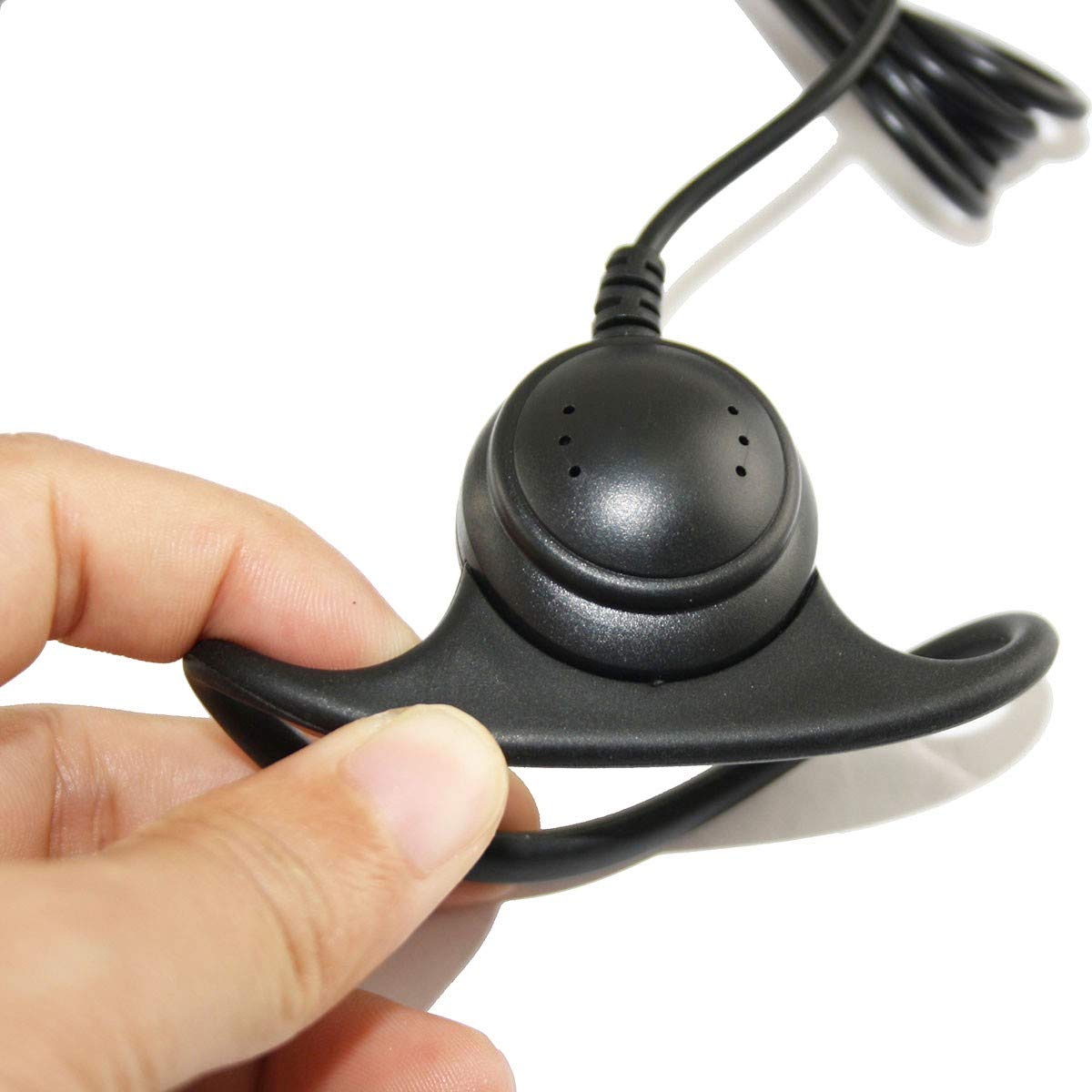 EXMAX 3.5mm Single Ear Hook Headphones - 10 Pack Mono D-Shape Ear Clip Headset for Tour Guide Systems, Audio Devices & Tablets - Perfect for Tour Guides, Call Centers & Hands-Free Listening