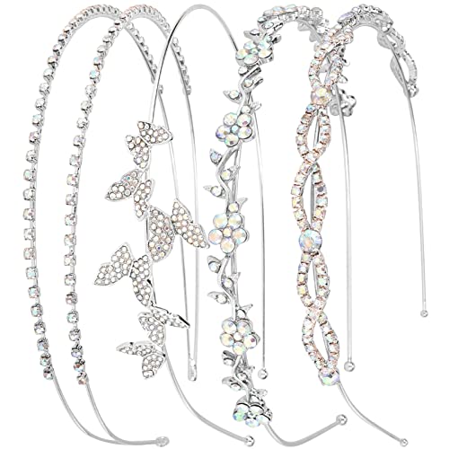 Silver band & AB rhinestones