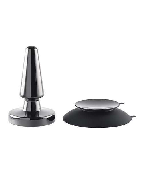 Beginner-Friendly Rechargeable Metal Vibrating Anal Plug - Black | Discreet & Powerful for Solo Play & Couples Use