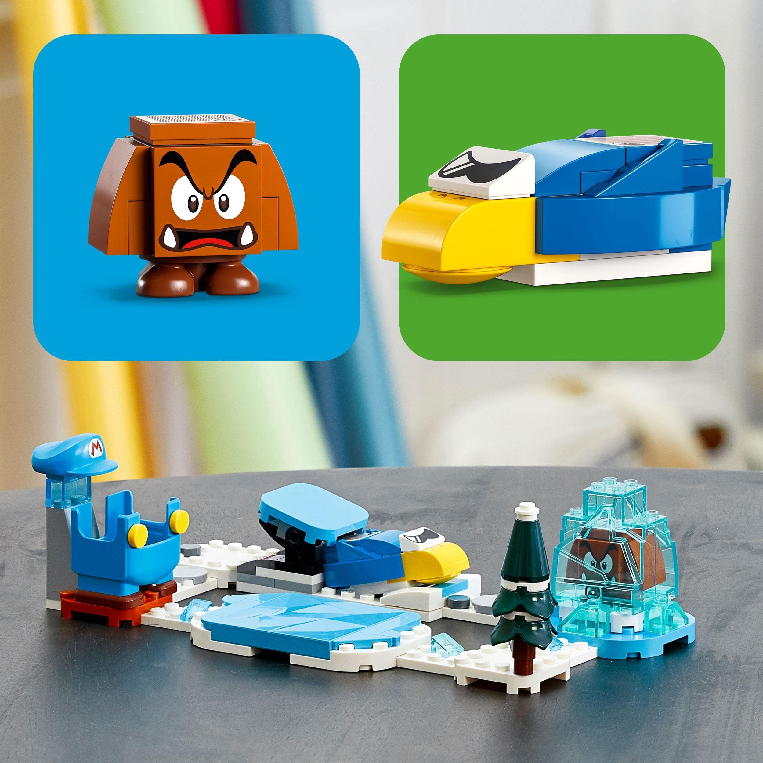 LEGO 71415 Super Mario Expansion Set: Ice Mario Suit & Frozen World Building Toy with Goomba & Interactive Figure Costume - Perfect Gift for Kids | Creative Play & Collectible for Mario Fans